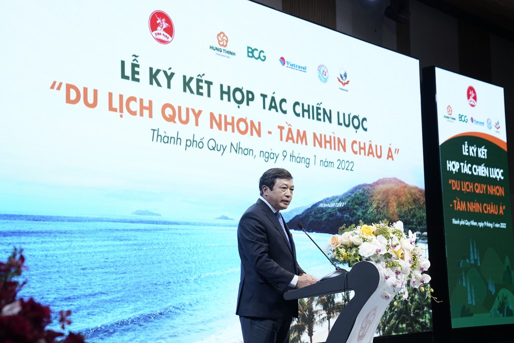 Ông Đoàn Văn Việt - Thứ trưởng Bộ Văn hóa Thể thao và Du lịch phát biểu tại sự kiện
