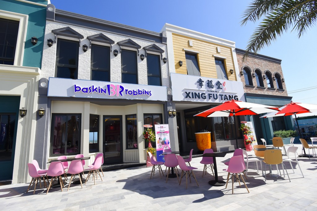 Xing Fu Tang và Baskin Robbins là 2 thương hiệu vừa khai trương ngày 16/1 tại chuỗi shophouse NovaWorld Ho Tram