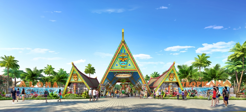 cảnh công viên giải trí Tropicana Park – NovaWorld Ho Tram