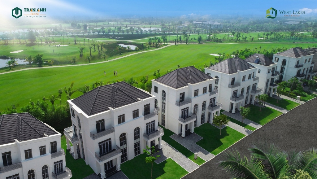 Biệt thự West Lakes Golf & Villas được xây dựng bài bản, thu hút giới nhà giàu xuống tiền tại Long An