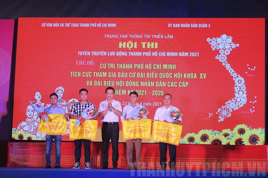 hội thi tuyên truyền lưu động TPHCM năm 2021 với chủ đề “Cử tri TPHCM tích cực tham gia bầu cử đại biểu Quốc hội và đại biểu HĐND các cấp nhiệm kỳ 2021-2026”