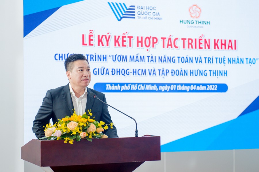 Đại học Quốc gia TP Hồ Chí Minh hợp tác với Tập đoàn Hưng Thịnh ươm mầm tài năng toán và trí tuệ nhân tạo