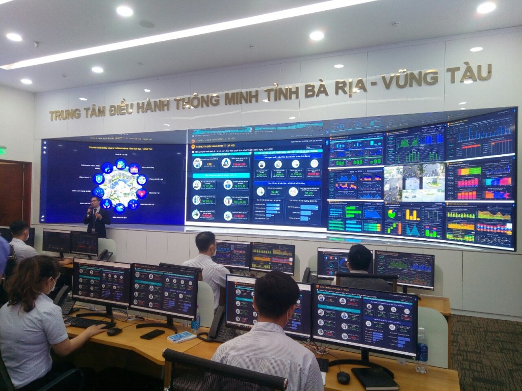 Trung tâm điều hành đô thị thông minh tỉnh Bà Rịa - Vũng Tàu chính thức hoạt động