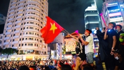 Cổ động viên TP Hồ Chí Minh trọn vẹn niềm vui chiến thắng của U23 Việt Nam