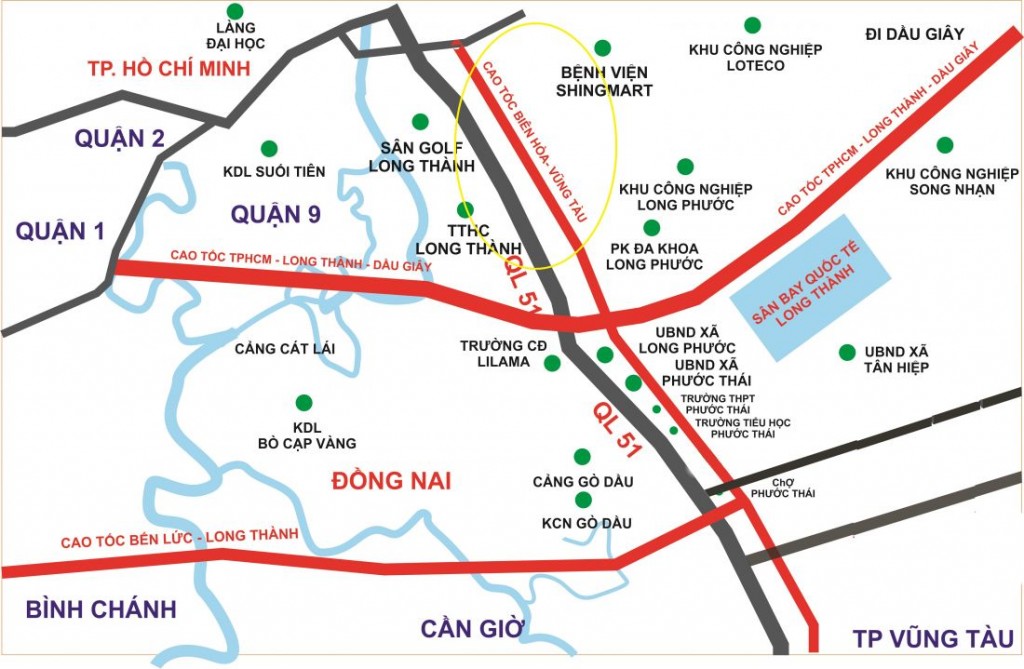 Ảnh: Dự án cao tốc Biên Hòa - Vũng Tàu chia thành 3 dự án thành phần để thực hiện