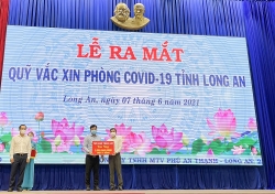 Tập đoàn Thắng Lợi ủng hộ Qũy Vắc xin phòng Covid-19 tỉnh Long An ngay từ khi ra mắt