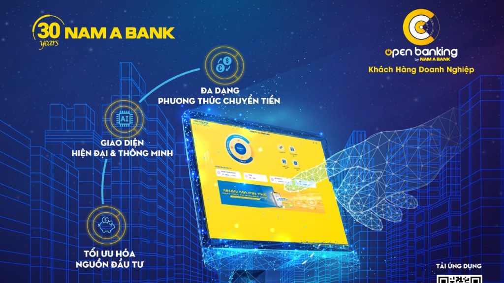 Nam A Bank nâng tầm Open Banking 2.0 dành cho khách hàng doanh nghiệp