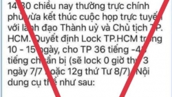 Bác bỏ tin lan truyền “lock TP HCM trong 10-15 ngày”