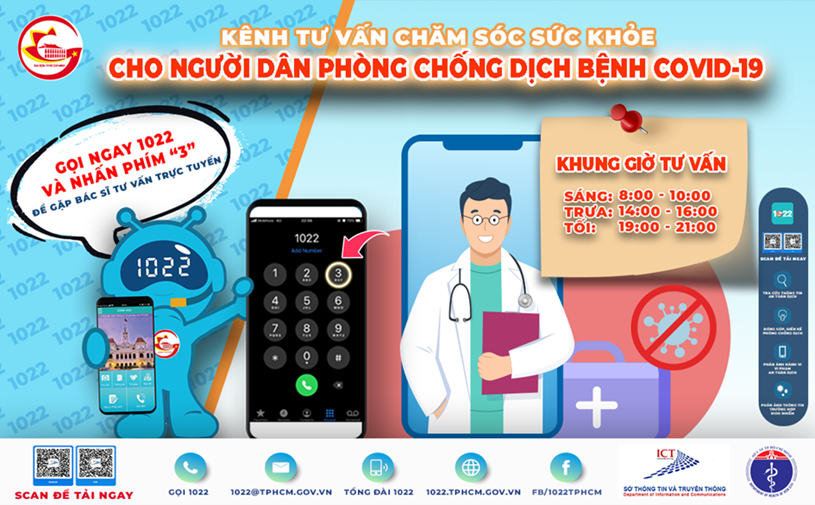 Ra mắt kênh tư vấn chăm sóc sức khỏe cho người dân tại TP HCM phòng, chống Covid-19