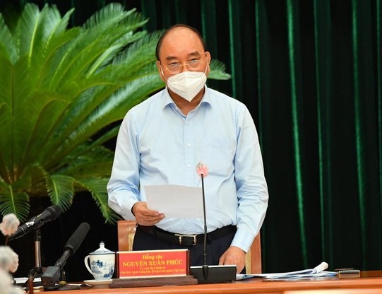 Chủ tịch nước Nguyễn Xuân Phúc cùng đoàn công tác tiếp tục có chuyến làm việc với lãnh đạo TP HCM 