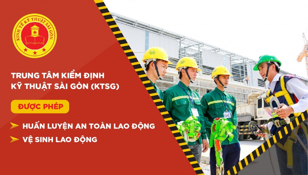 Trung tâm Kiểm định kỹ thuật Sài Gòn - Chi nhánh Công ty TNHH Kinh tế kỹ thuật Sài Gòn là một trong những đơn vị được Cục An toàn lao động (Bộ Lao động - Thương binh và Xã hội) cấp Giấy chứng nhận đủ điều kiện hoạt động dịch vụ huấn luyện an toàn lao động, vệ sinh lao động 