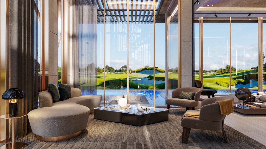 PGA Golf Villas tại NovaWorld Phan Thiet (Phan Thiết, Bình Thuận) có tầm nhìn toàn cảnh ra sân golf PGA Garden