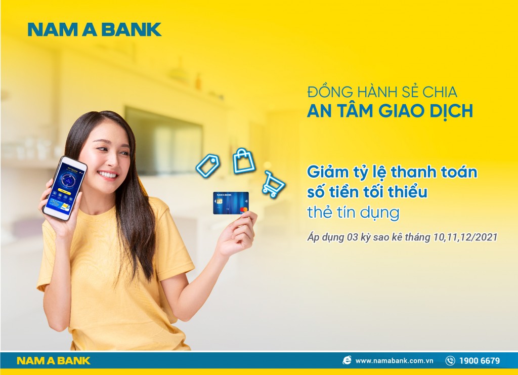 Tưng bừng mùa lễ hội - giảm ngay 1 triệu đồng khi mua sắm qua thẻ tín dụng  Nam A Bank