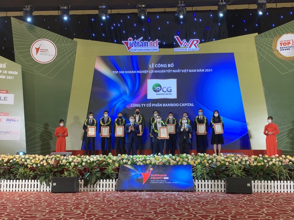 Bamboo Capital vào “Top 500 doanh nghiệp tư nhân lợi nhuận tốt nhất Việt Nam 2021”