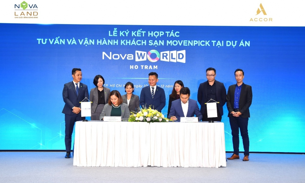 Lễ ký kết tư vấn và vận hành khách sạn Movenpick tại NovaWorld Ho Tram