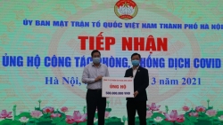 Tiếp nhận ủng hộ công tác phòng, chống dịch Covid-19