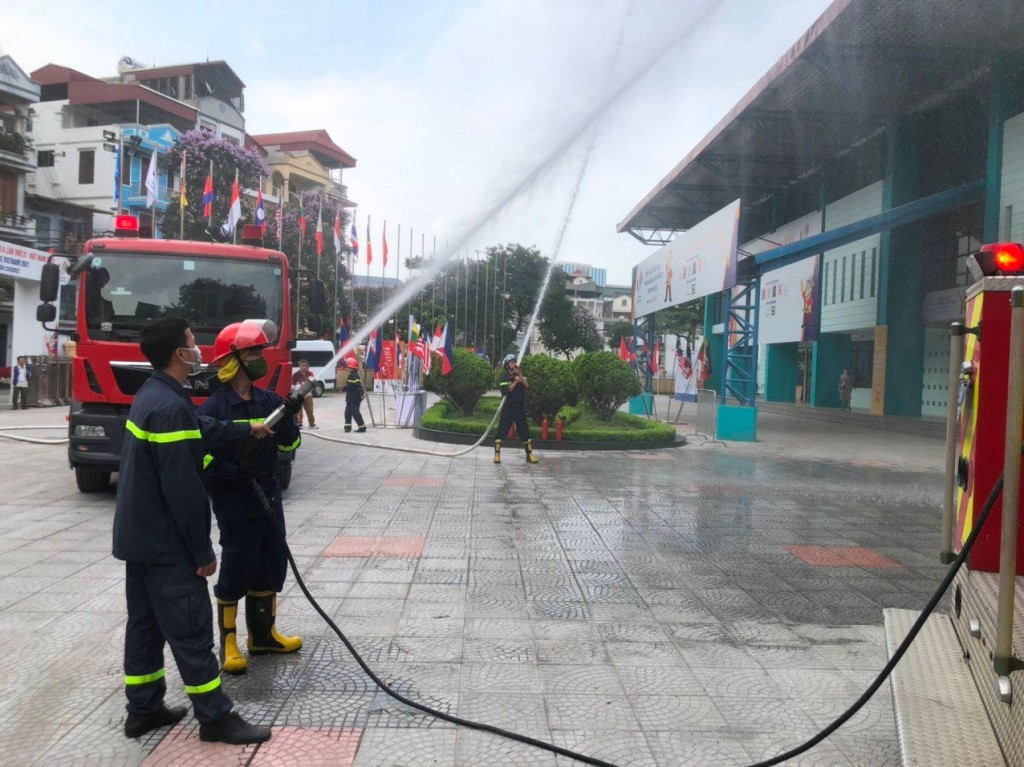 Chủ động các phương tiện phòng cháy, chữa cháy tại khu vực thi đấu SEA Games 31