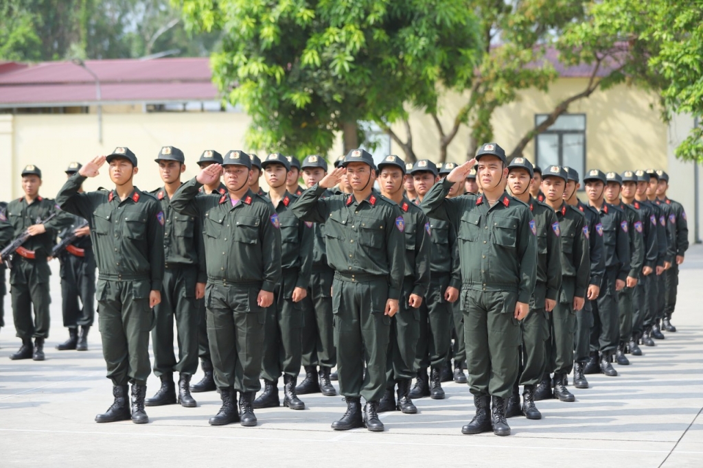 Chiến sỹ trẻ Cảnh sát cơ động rèn luyện võ nghệ sẵn sàng ra quân làm nhiệm vụ