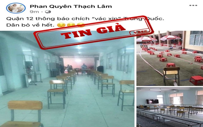 Cảnh báo thông tin giả 