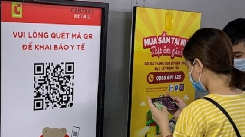 Số lượng các điểm quét mã QR kiểm soát dịch tăng vọt tại Hà Nội