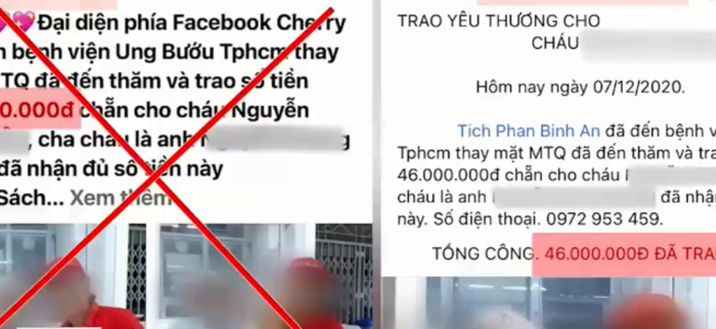 Cảnh báo thủ đoạn lừa đảo kêu gọi từ thiện thông qua mạng xã hội