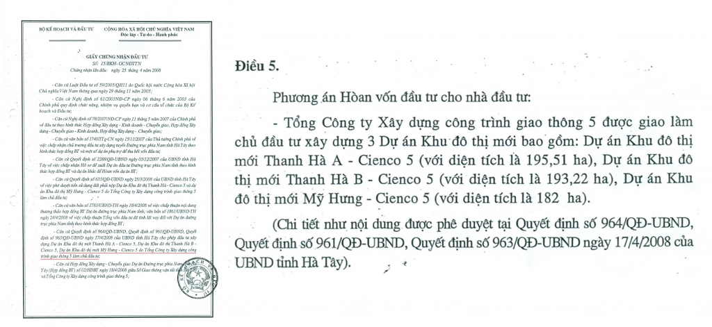 Vì sao phải điều chỉnh tên người sử dụng đất Khu đô thị mới Mỹ Hưng – Cienco 5?