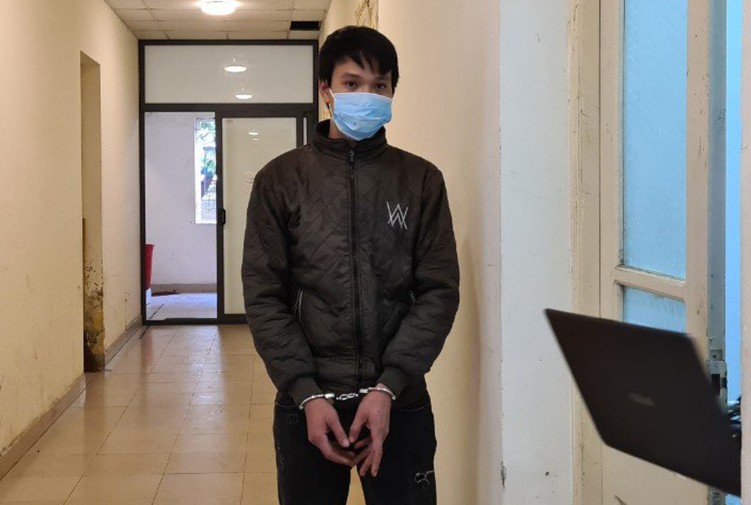 Lê Văn Trường vừa bị Công an quận Nam Từ Liêm bắt giữ về tội cướp tài sản