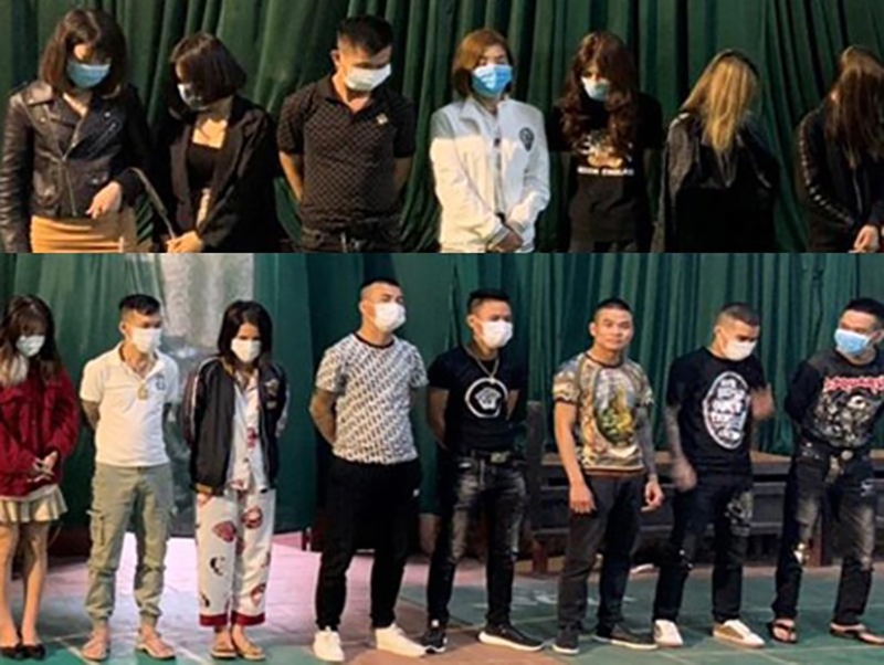 15 nam, nữ thanh niên dương tính với ma túy tại quán karaoke 