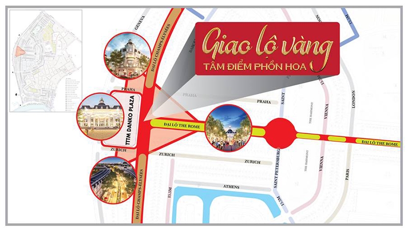 “Giao lộ vàng” của Khu đô thị Danko City