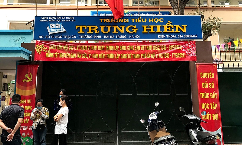 Trường Tiểu học Trung Hiền - nơi xảy ra vụ việc cô giáo bạo hành học sinh