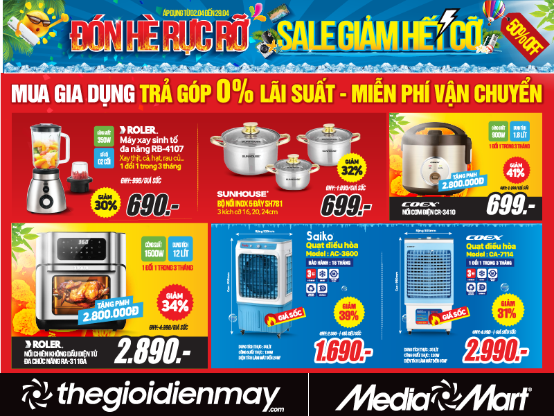 MediaMart rộn ràng “Đón hè rực rỡ - Sale giảm hết cỡ”