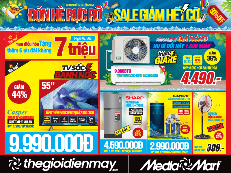 MediaMart rộn ràng “Đón hè rực rỡ - Sale giảm hết cỡ”