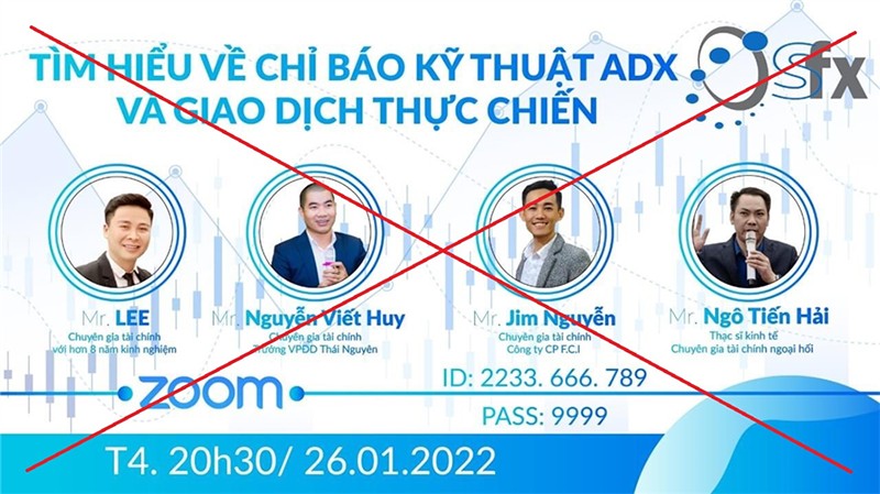 Hình ảnh quảng cáo trên sàn SFX nhằm lôi kéo người chơi vào đường dây đánh bạc