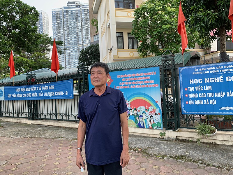Ông Nguyễn Tiến Hoà, Tổ trưởng tổ dân phố số 3 Mễ Trì Thượng