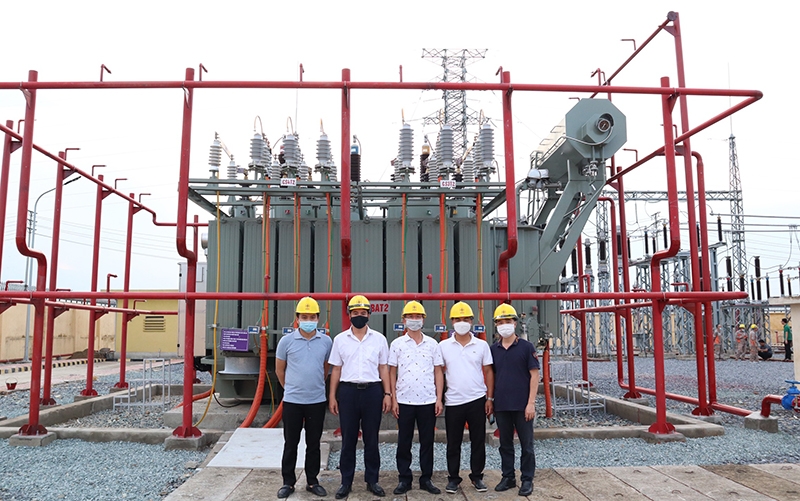 BA3 đóng điện thành công MBA T2 TBA 110kV Hưng Nguyên, tỉnh Nghệ An