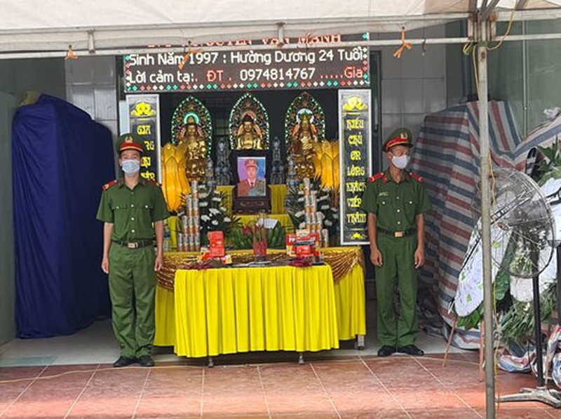 Công an tỉnh Bắc Giang phối hợp với gia đình tổ chức tang lễ cho Thượng sỹ Nguyễn Văn Mạnh