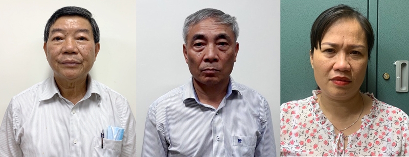 Các bị can Nguyễn Quốc Anh, Nguyễn Ngọc Hiền. Trịnh Thị Thuận vừa bị Cơ quan CSĐT Bộ Công an khởi tố, bắt giam