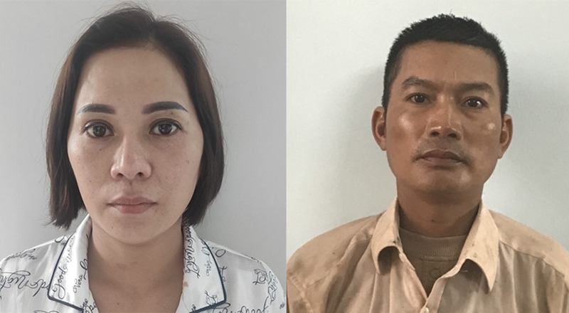 Đối tượng Nguyễn Thị Xiêm, Vũ Văn Hoà đang bị tạm giữ hình sự để điều tra hành vi môi giới, mua bán dâm trẻ vị thành niên