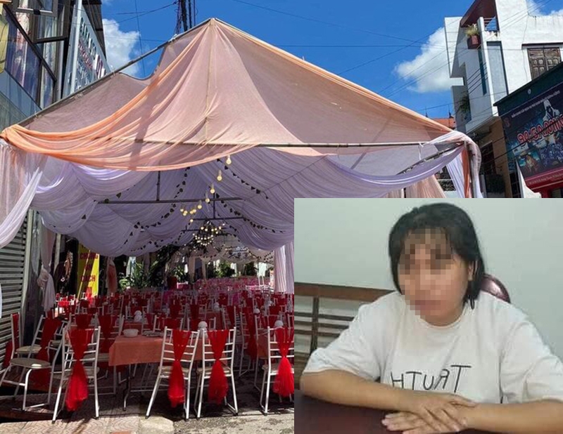 Sau khi đặt một nhà hàng ở TP Điện Biên Phủ làm 150 mâm cỗ cưới, cô gái trẻ đã biến mất