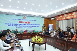 Tổng Công ty Điện lực miền Bắc trao tiền ủng hộ đồng bào miền Trung tại Ủy ban MTTQ Việt Nam TP Hà Nội