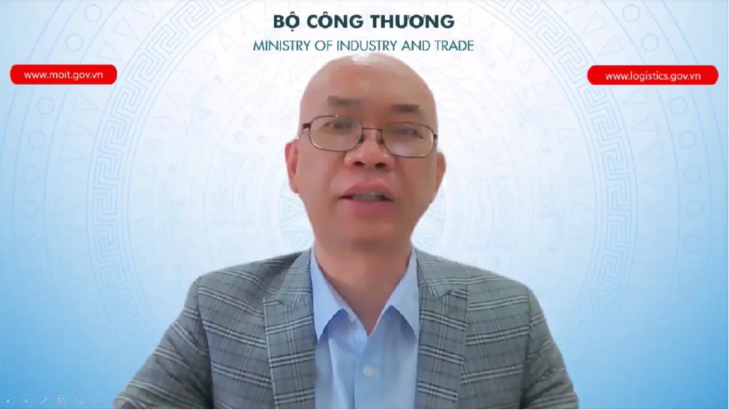 Ông Trần Thanh Hải - Phó Cục trưởng Cục Xuất nhập khẩu, Bộ Công Thương phát biểu khai mạc buổi lễ