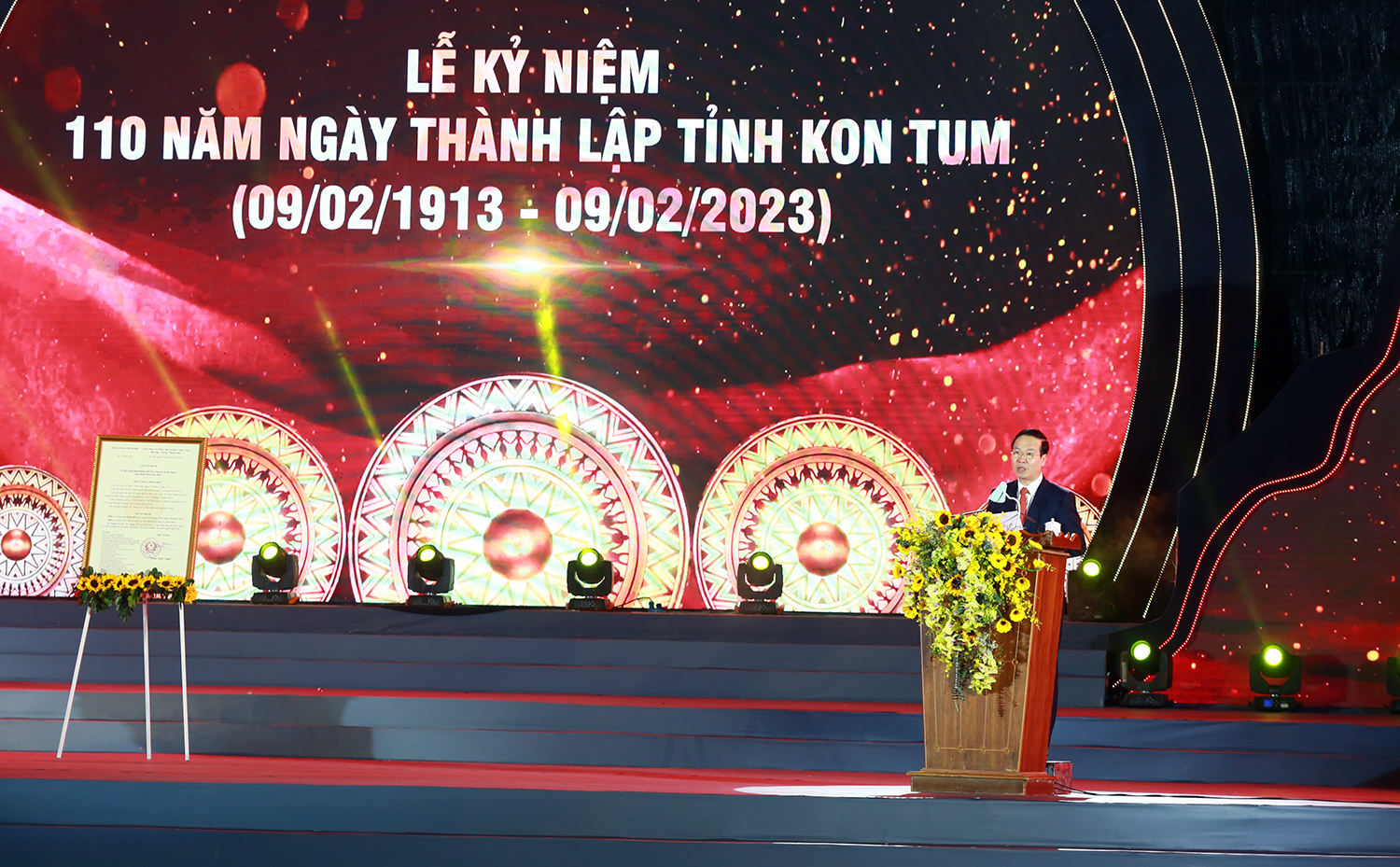Thường trực Ban Bí thư dự Lễ kỷ niệm 110 năm thành lập tỉnh Kon Tum