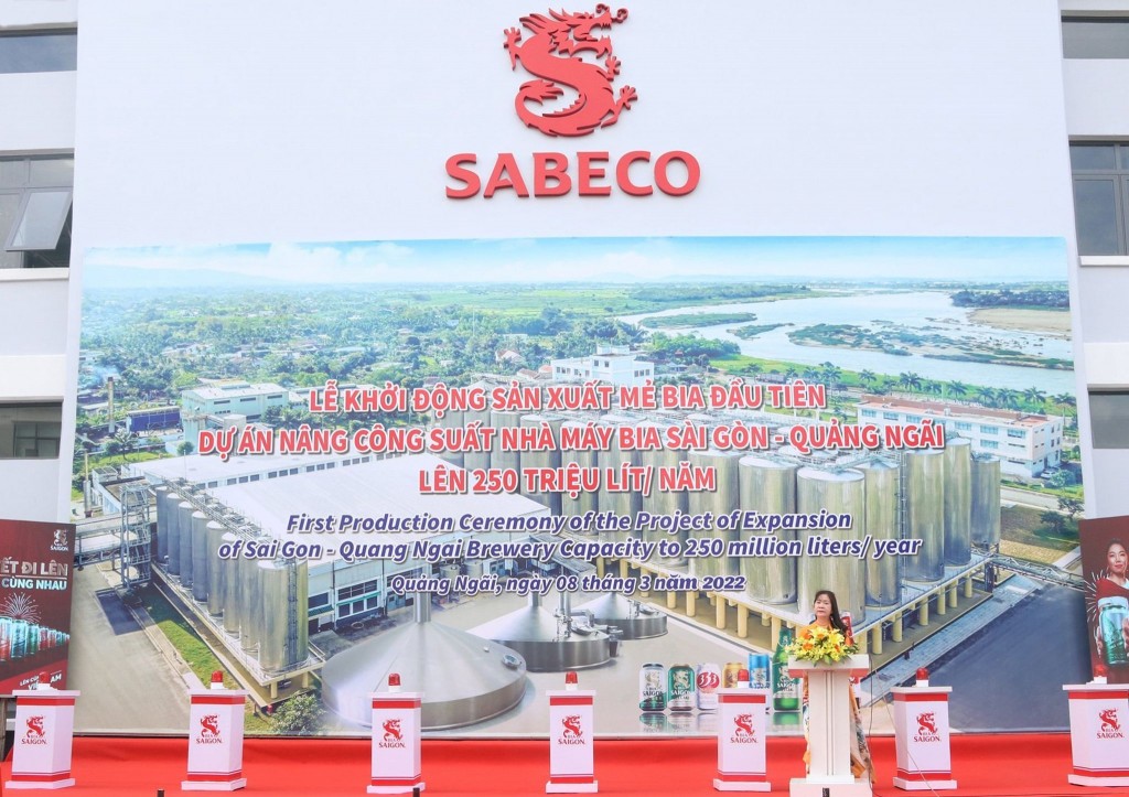 SABECO khánh thành dự án đầu tư mở rộng nâng công suất Nhà máy Bia Sài Gòn - Quảng Ngãi