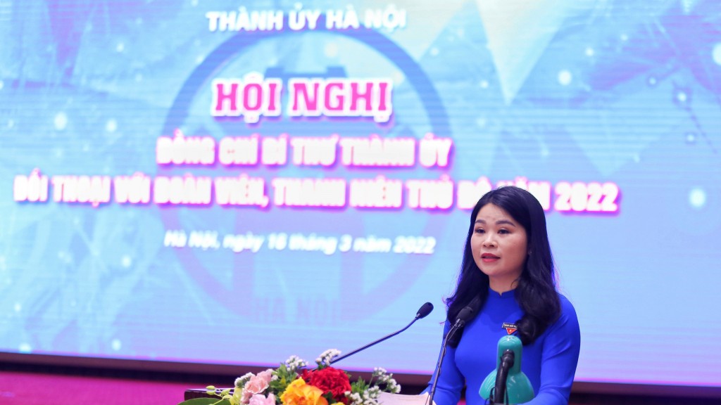 Đồng chí Bí thư Thành ủy Hà Nội đối thoại với đoàn viên, thanh niên Thủ đô