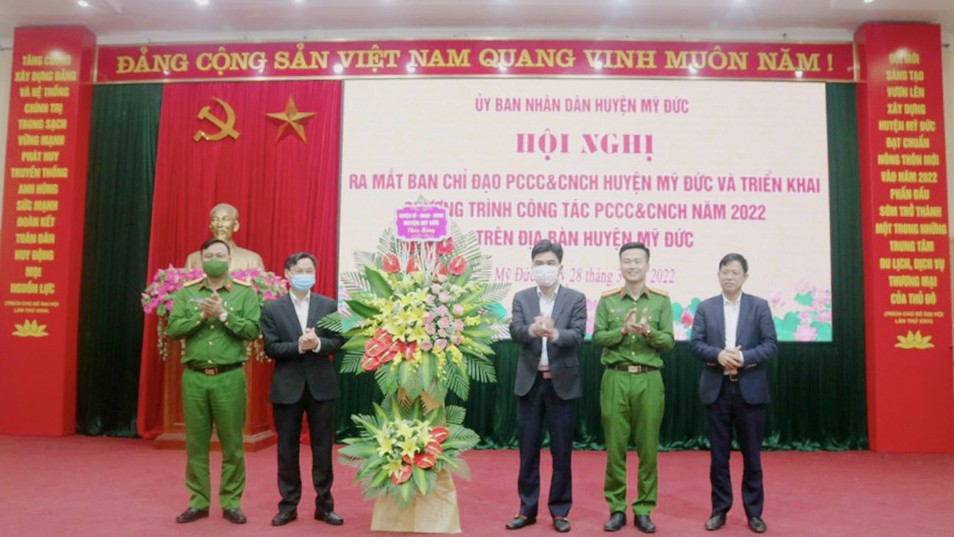 UBND huyện Mỹ Đức ra mắt Ban Chỉ đạo PCCC và CNCH