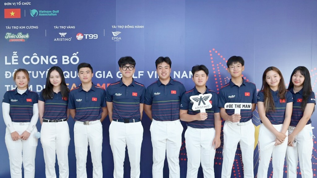 7/9 VĐV đội tuyển golf Việt Nam dự SEA Games 31 dưới 18 tuổi