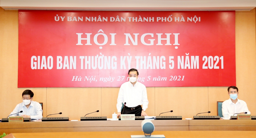 Chủ tịch UBND thành phố Chu Ngọc Anh phát biểu khai mạc hội nghị