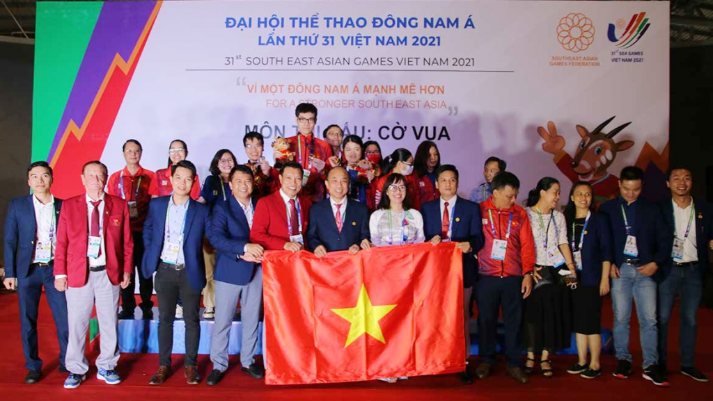 Đội tuyển cờ vua Việt Nam xuất sắc dẫn đầu tại SEA Games 31