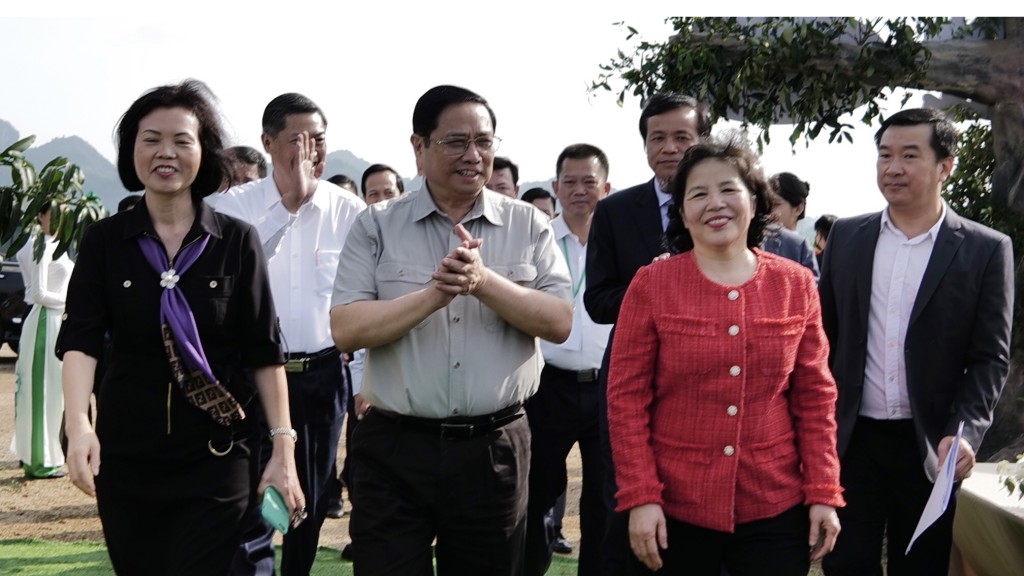 Thủ tướng bấm nút khởi công dự án "Tổ hợp Thiên đường sữa Mộc Châu" vốn đầu tư 3.150 tỷ đồng