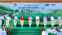 Thủ tướng bấm nút khởi công dự án "Tổ hợp Thiên đường sữa Mộc Châu" vốn đầu tư 3.150 tỷ đồng